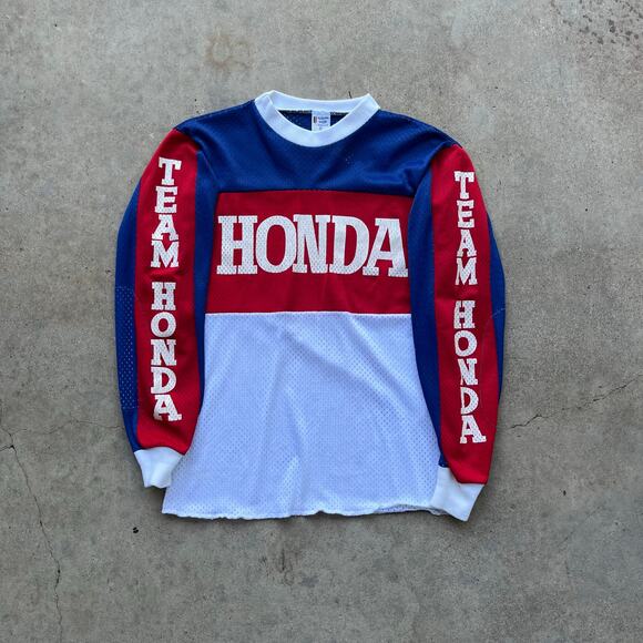 Vintage 70's Honda Motocross Jersey Small